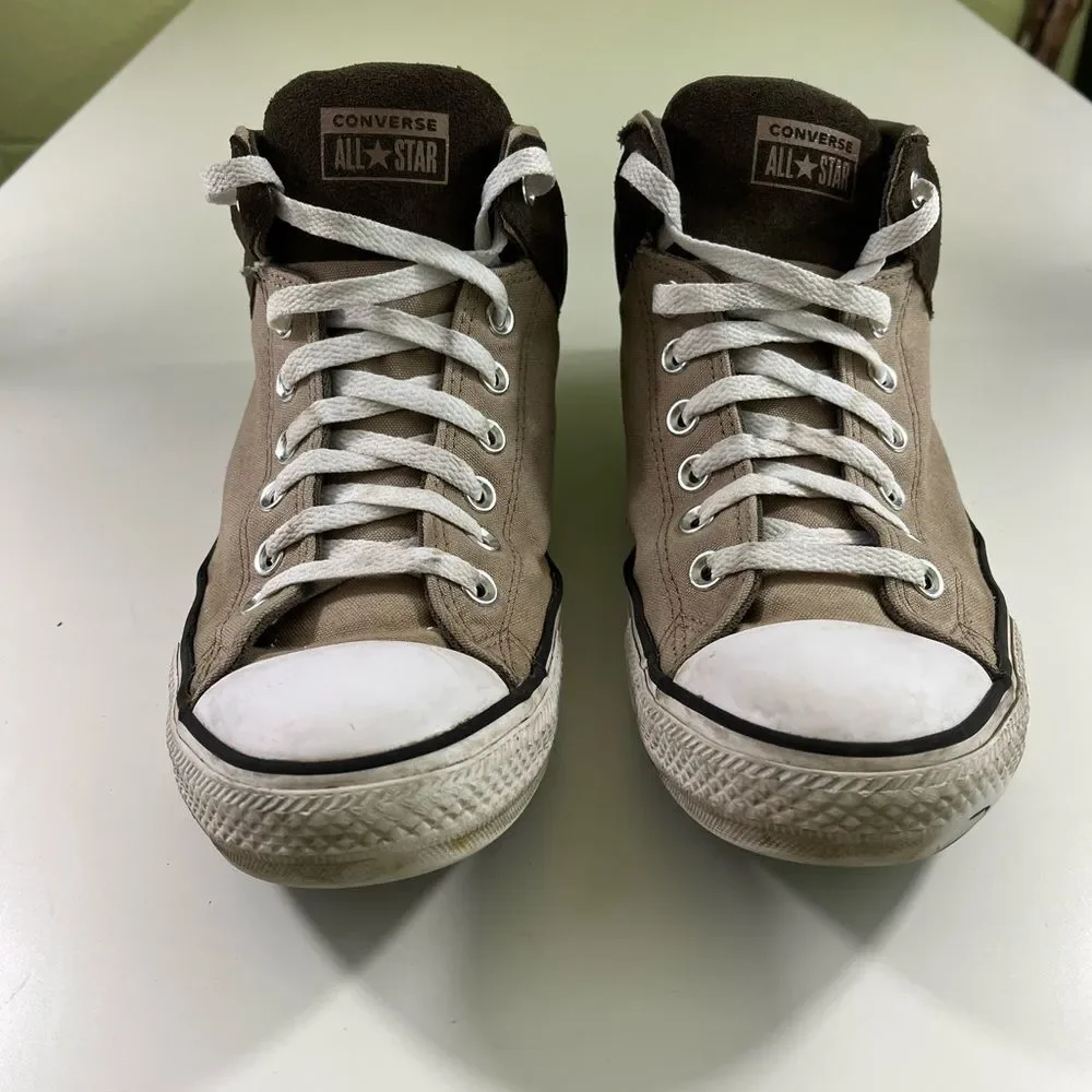 Converse Men's Two-Tone Brown High-Top Sneakers